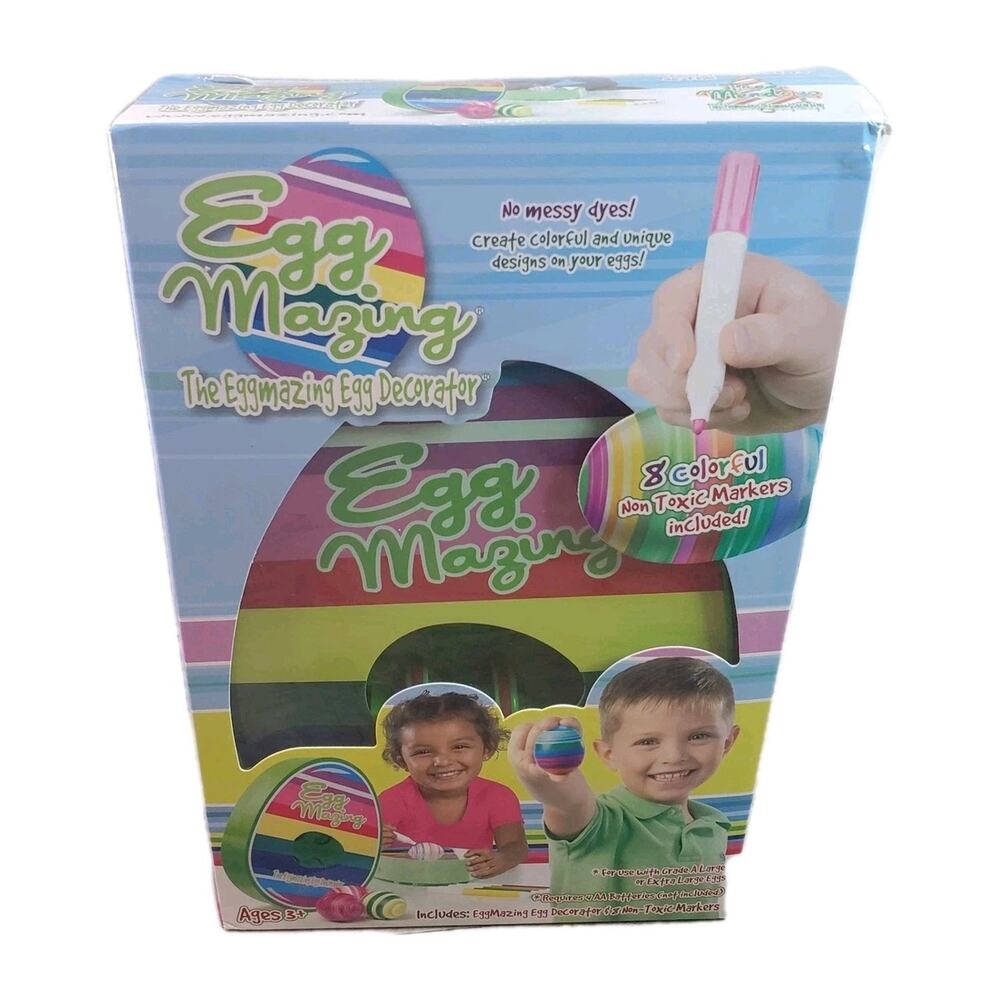 Egg Mazing Easter Egg Decorator The Eggmazing Includes 8 Colorful Markers Kids B